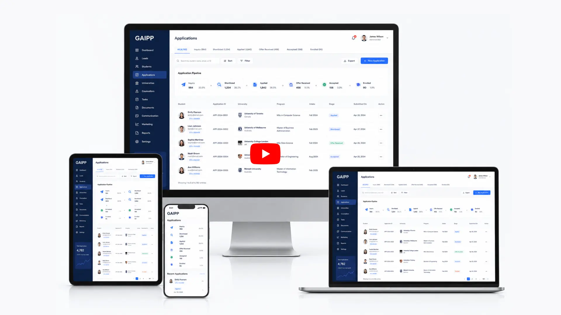Student Application Management System